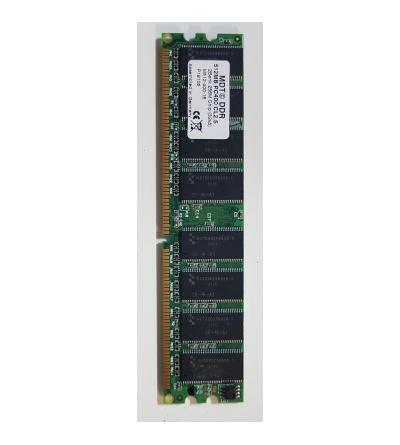DIMM MEMORY MODULE MDT M512-400-16 512MB PC3200U DDR-400MHz NON-ECC REGISTERED CL2.5 2.5V