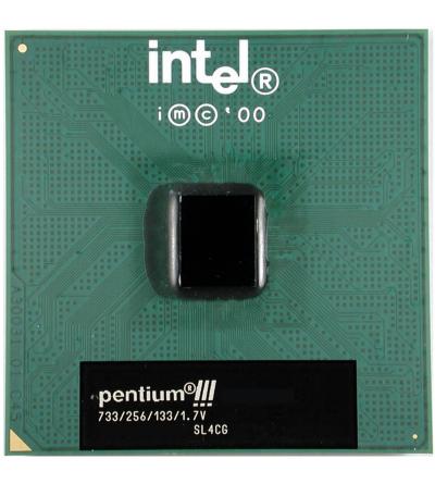 CPU PROCESSOR INTEL PENTIUM III SL4CG 733/256/133/1.7V SOCKET 370